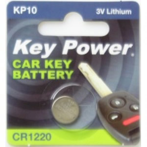 Key Power Car Key Battery Fob KP10 CR1220 3V Lithium Cell Watch